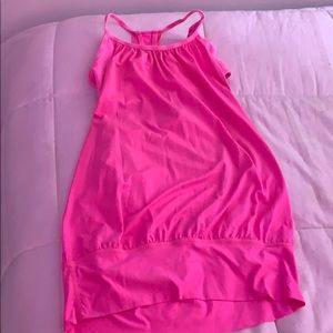 Lululemon bright pink tank top